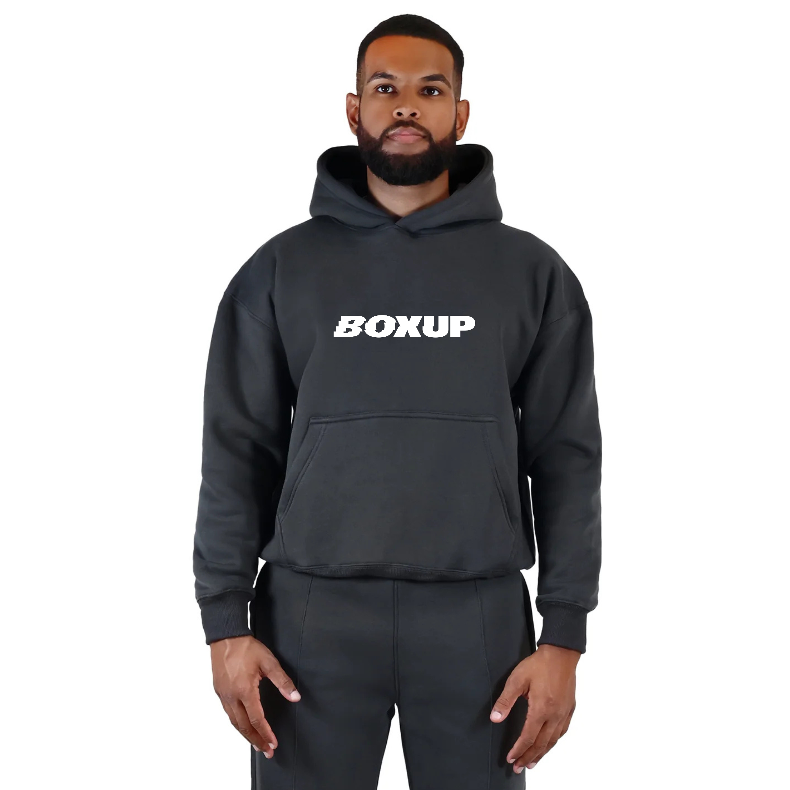 BOXUP Oversized Premium Hoodie - Charcoal
